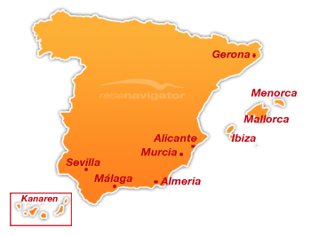 spanien landkarte